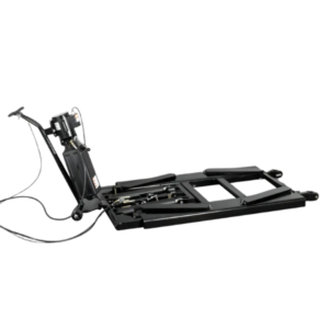 Forward Lift 6000MRL portable mid-rise lift shown fully lowered at 5-inch profile for easy vehicle drive-on