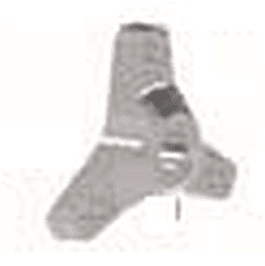 Rotary Three Finger Adapter GAR171 for R544 balancer with 3x 170, 186, 205, 222, and 245 sizes.