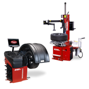 rotary r160 and r200 tire changer and wheel balancer combo