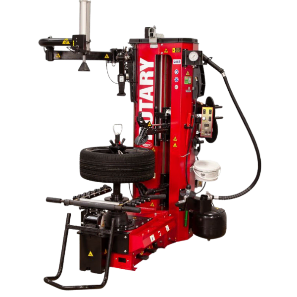 Rotary® | R1250 Leverless Pro | Premium Automatic Tire Changer Rotary R1250 premium leverless tire changer with integrated robotic arms and touchscreen controls for precision and speed