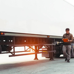 Trailer alignment with the R5100HD semi truck alignment machine—multi-axle capable, measure up to 8 axles.