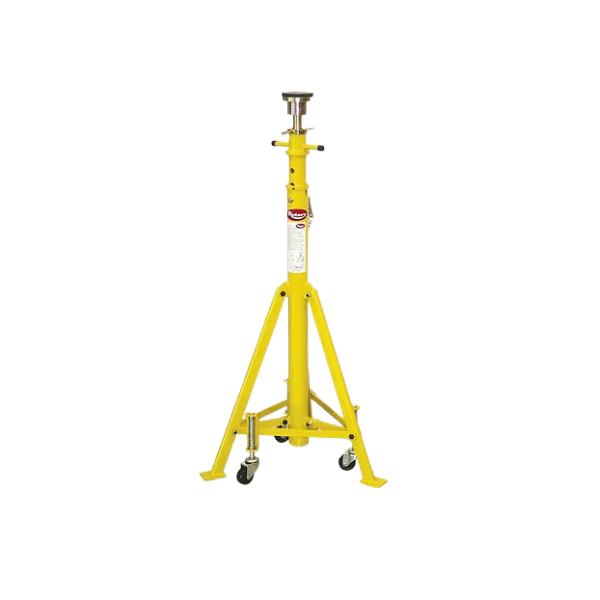 Rotary Lift RS20SYYL 20,000 lb screw-type adjustable maintenance jack stand 56.1 to 82.3 inches with spring-loaded casters